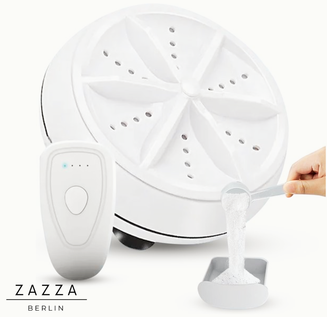 ZAZZA Mini Washingmachine | 3 in 1 handliche tragbare Mini-Waschmaschine!